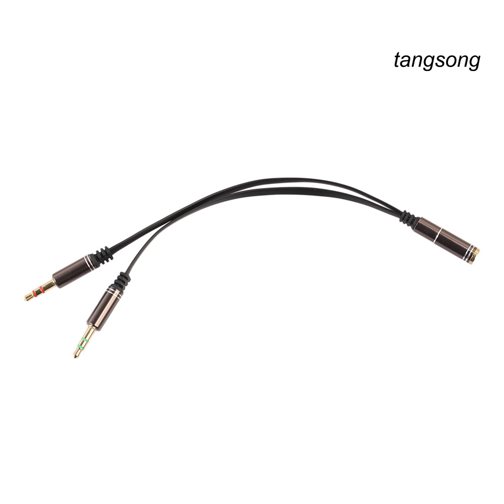 Cáp Chia Âm Thanh Tai Nghe 2 Đầu Dương Sang 1 Đầu Cái Ts-3.5Mm