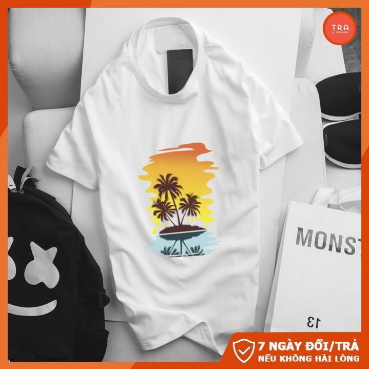 Áo phông gia đình đi biển❤️ Freeship 50K❤️ cho cả nam và nữ in cụm dừa CZ18  ྇ '