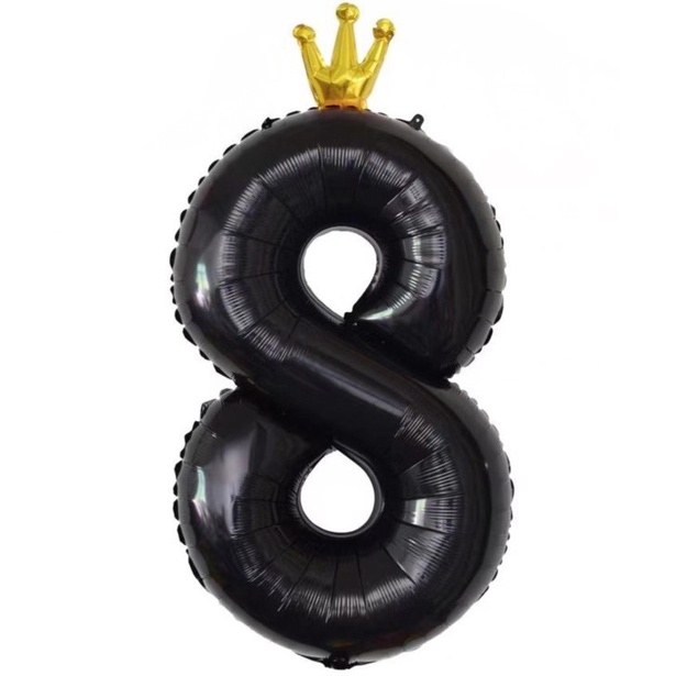 Bong Bóng Hình Số 40 Inch 18 30 100 Ngày Sinh Nhật Màu Hồng Xanh Và Đen
