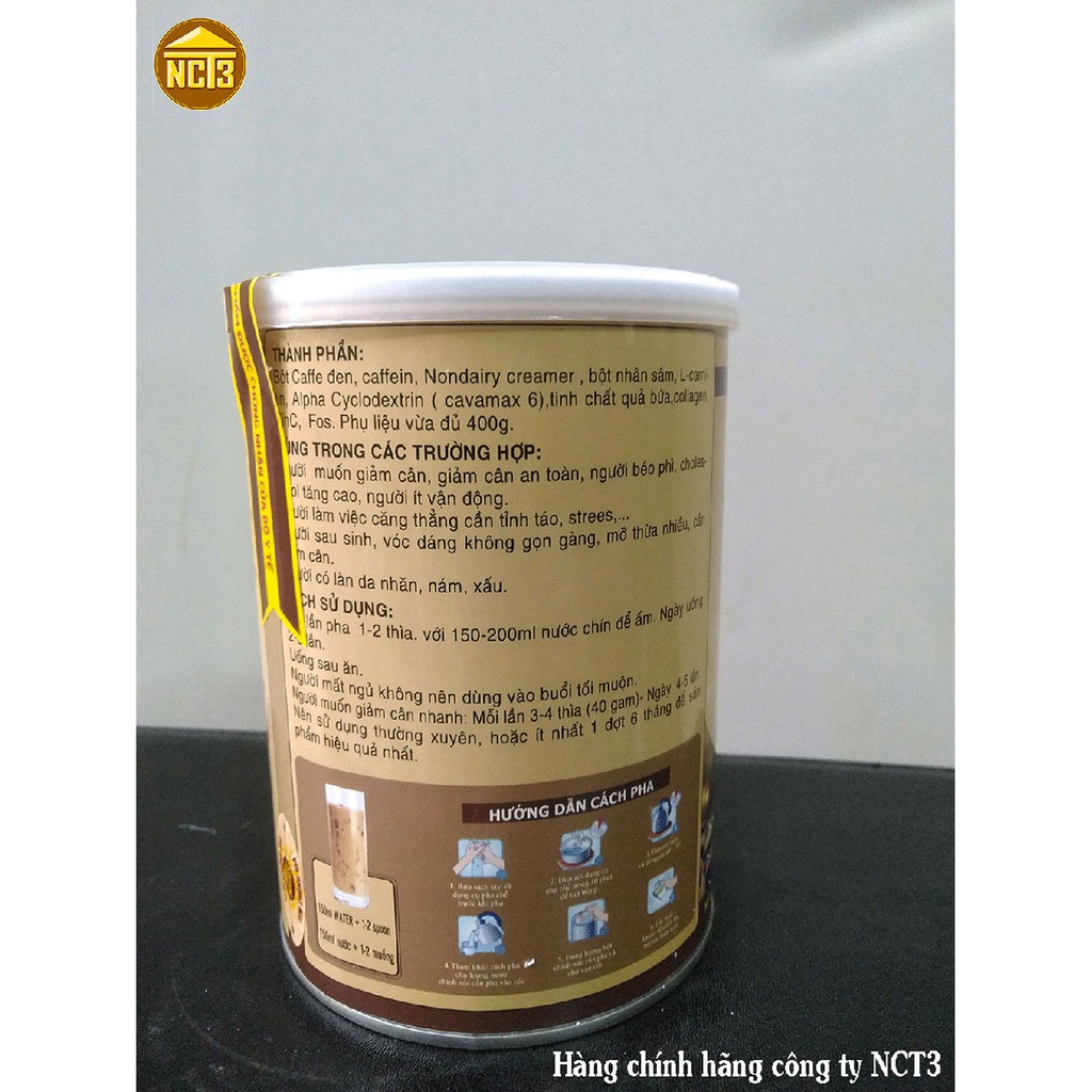 Cà Phê Nhân Sâm - Giảm Cân, Tỉnh Táo NCT3 ( Hàng chính hãng công ty NCT3 ) | BigBuy360 - bigbuy360.vn