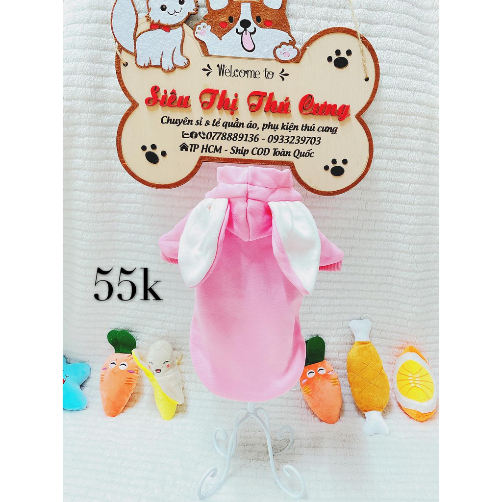 ❌HOT HOT❌ áo thỏ cao cấp dành cho chó mèo