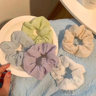 Scrunchies đeo tay cột tóc trơn hottrend