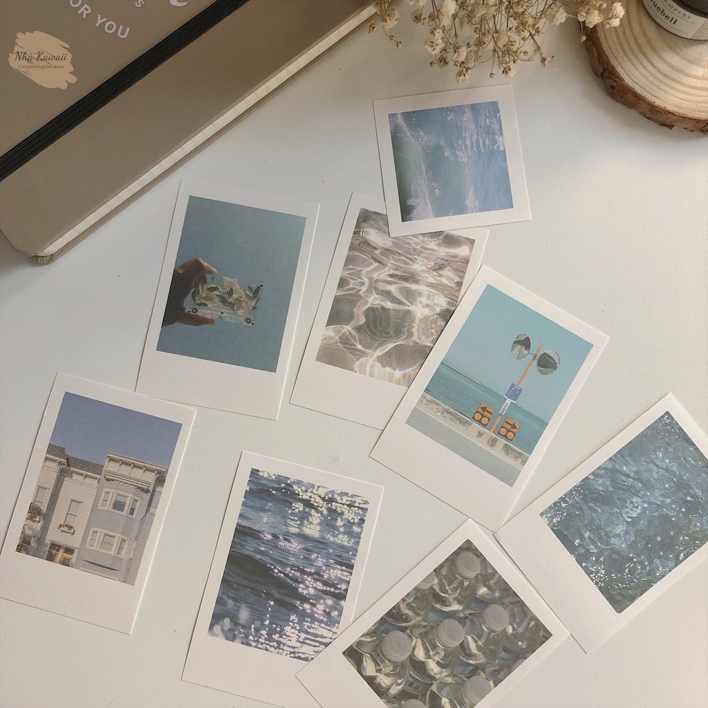 Set 60 ảnh polaroid phong cách Hàn Quốc, postcard decor phòng