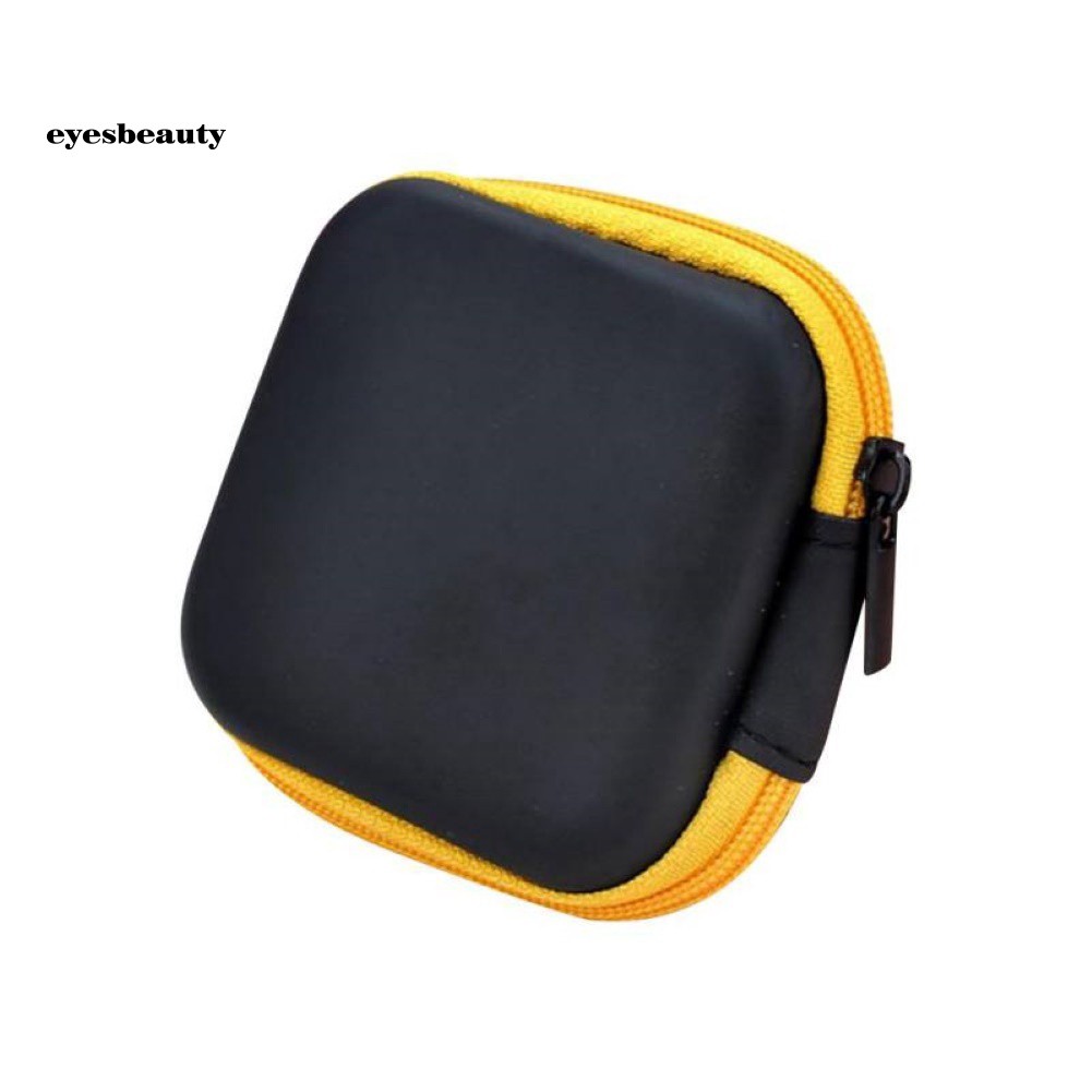 Túi đựng tai nghe cáp sạc hình vuông kích thước nhỏ gọn tiện dụng | BigBuy360 - bigbuy360.vn