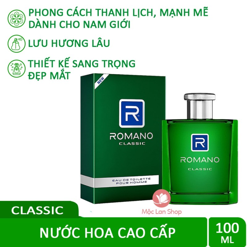 Nước Hoa Romano Nam 100ml