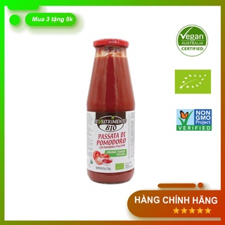 Sốt cà chua ý hữu cơ il nutrimento 700g dùng với mì ý, pizza, salad, giàu chất chống oxy hóa