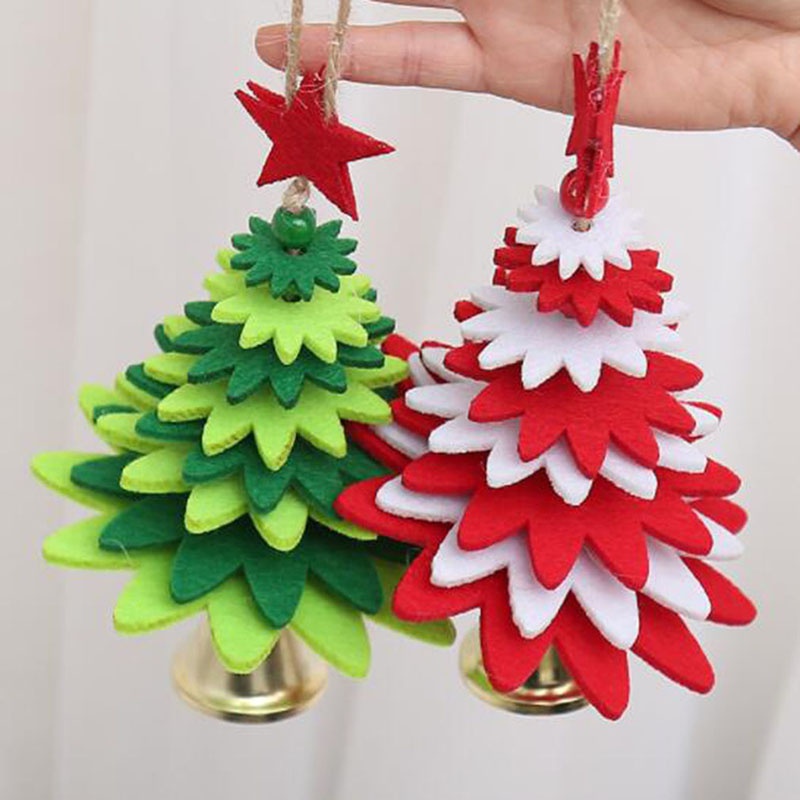 Wind Chimes Shape Christmas Tree Pendant DIY Decorations Door Hanging