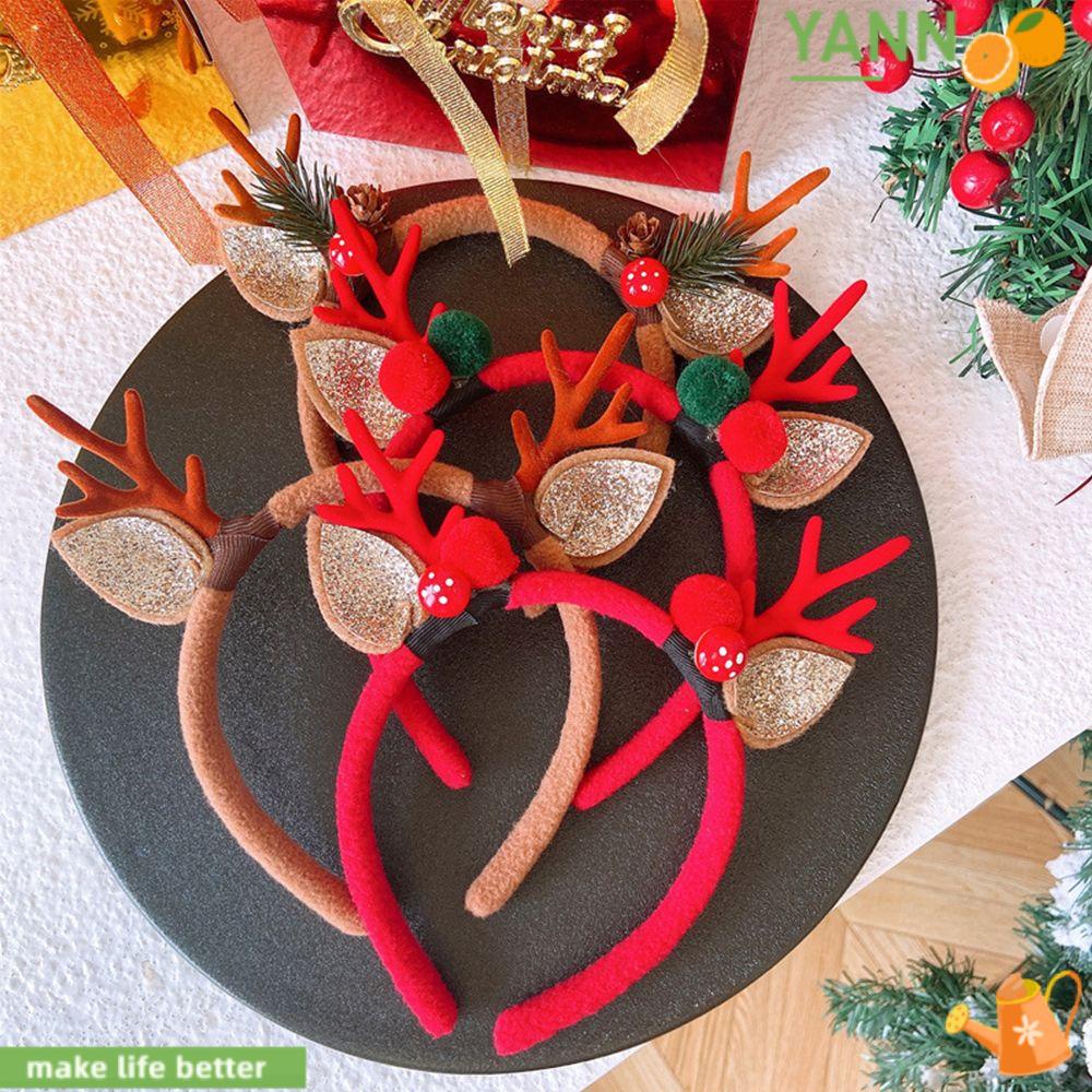 Băng Đô Cài Tóc Hình Quả Thông Giáng Sinh Dễ Thương 1 #