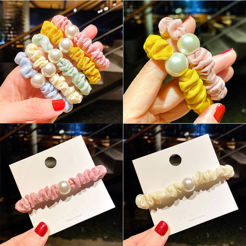 Dây Buộc Tóc Scrunchies Hàn Quốc Cho Bé Cột Tóc Dễ Thương Cute - PK7