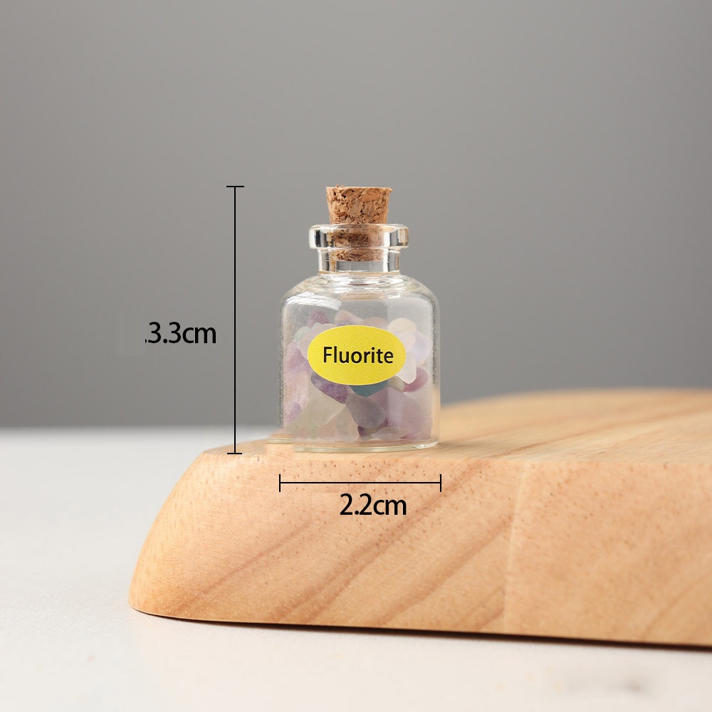 Hộp Quà 9 Lọ Đá Thanh Tẩy Mini Phong Thủy May Mắn Cho Chủ Nhân DA80