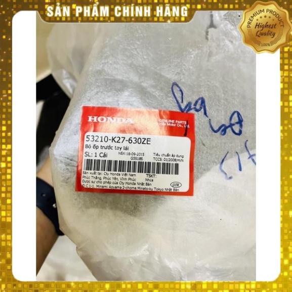 Ốp Đầu Trước Ốp Đầu Sau Bàn Thờ Gáy Ốp Tay Lái Honda Air Blade 2013-2015 màu đen Chính Hãng