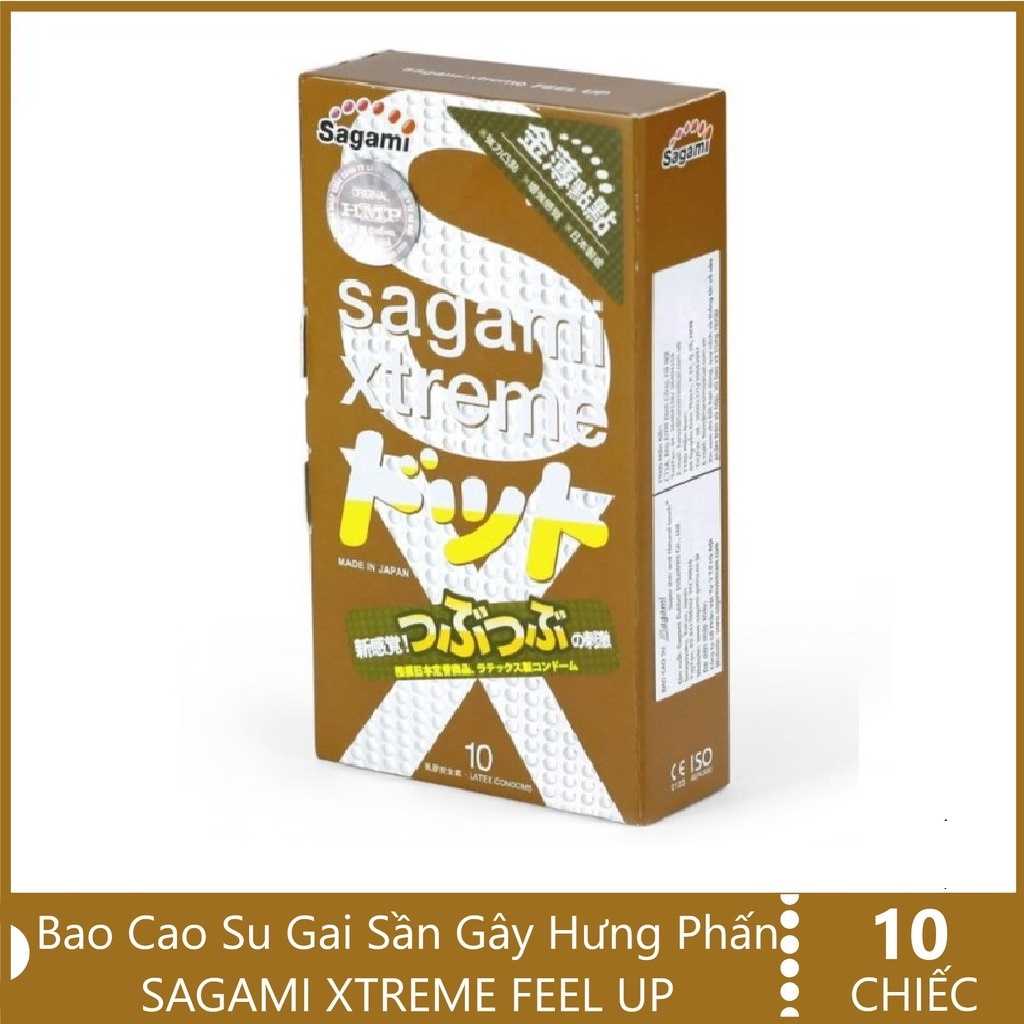 Combo 2 hộp bao cao su gân gai 20 chiếc Sagami extreme white và Sagami Feel up