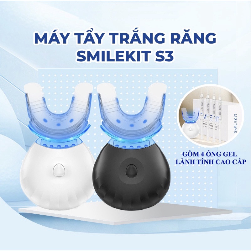 Máy làm trắng răng tại nhà SmileKit an toàn cam kết trắng răng sau 7 ngày