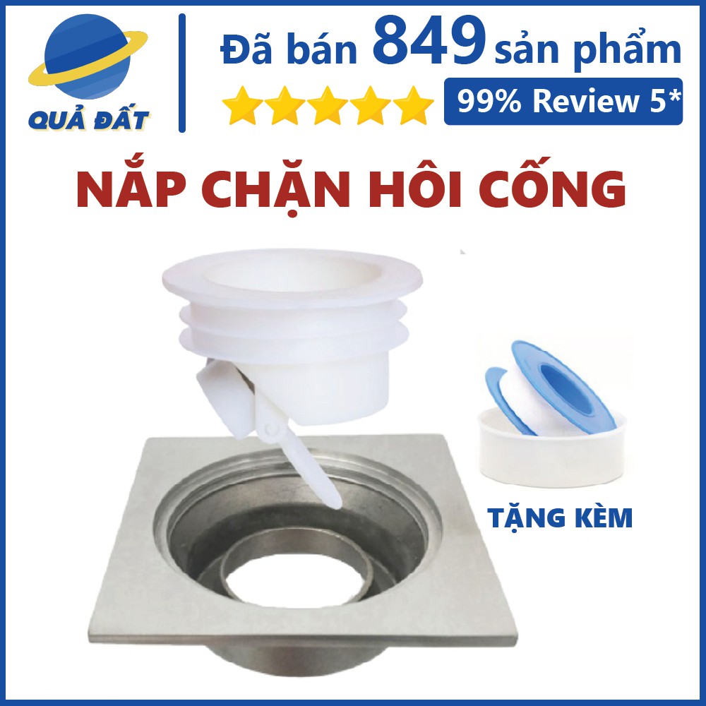 (Tặng Cao Su Non) Nắp Ngăn Mùi Hôi Cống, Chống Mùi Thoát Sàn, Bồn Rửa