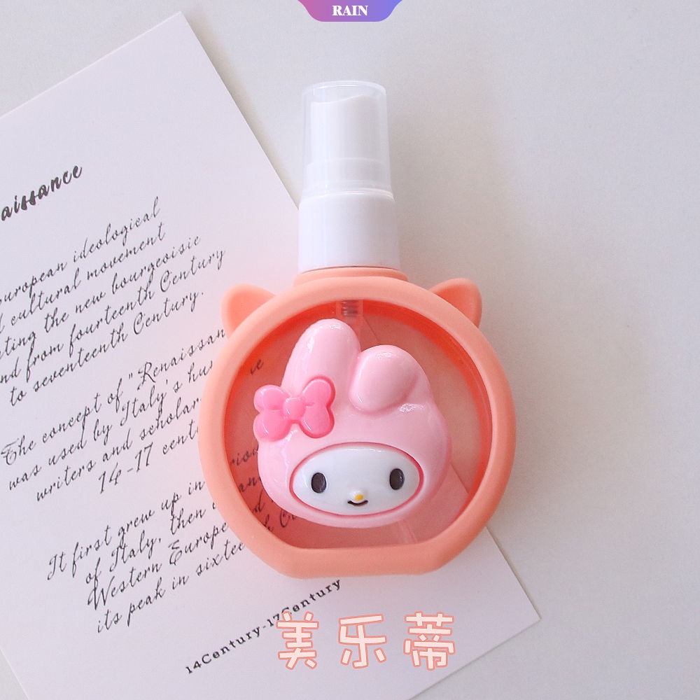 SANRIO Bình Xịt Bằng Nhựa ABS 55ML Họa Tiết Hoạt Hình Cinnamoroll My Melody Kuromi Hello Kitty Đáng Yêu Nhỏ Gọn Cho Du Lịch