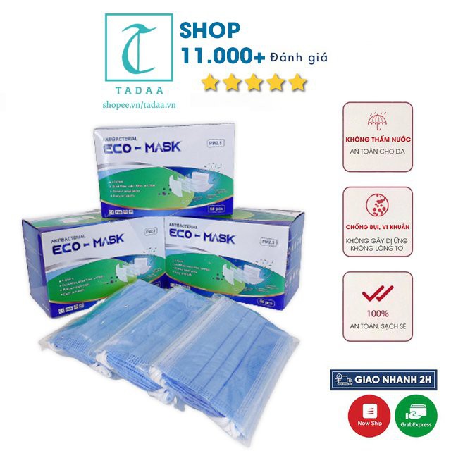 Hộp 50c khẩu trang y tế 4 lớp Eco Mask , không đau tai dùng 1 lần | BigBuy360 - bigbuy360.vn