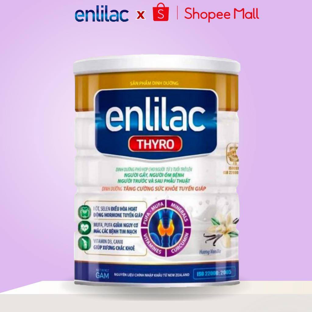 Sữa Bột Cho Bệnh Nhân Suy Giáp Enlilac Thyro Giúp Tăng Cường Sức Khoẻ Tuyến Giáp 400g/Hộp