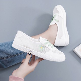 ★ Giày Thể Thao Phối Lưới Thoáng Khí Họa Tiết Hoa Cúc Thời Trang Xuân Hè 2020 Cho Nữ