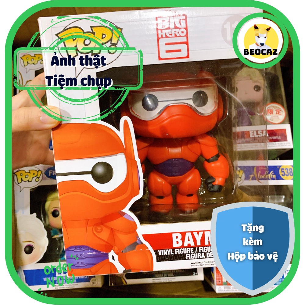 [Hỏa Tốc] [Tặng Hộp Bảo Vệ] [Chính hãng] Mô hình Funko Pop Baymax cỡ đại Biệt đội Big Hero 6 No.112