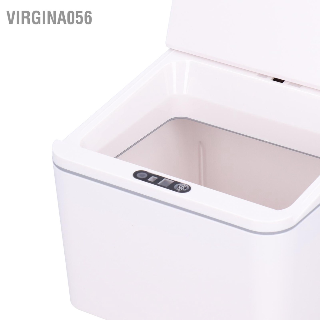 Virgina056 Thùng rác mini có nắp cảm biến tự động để bàn thể gập lại