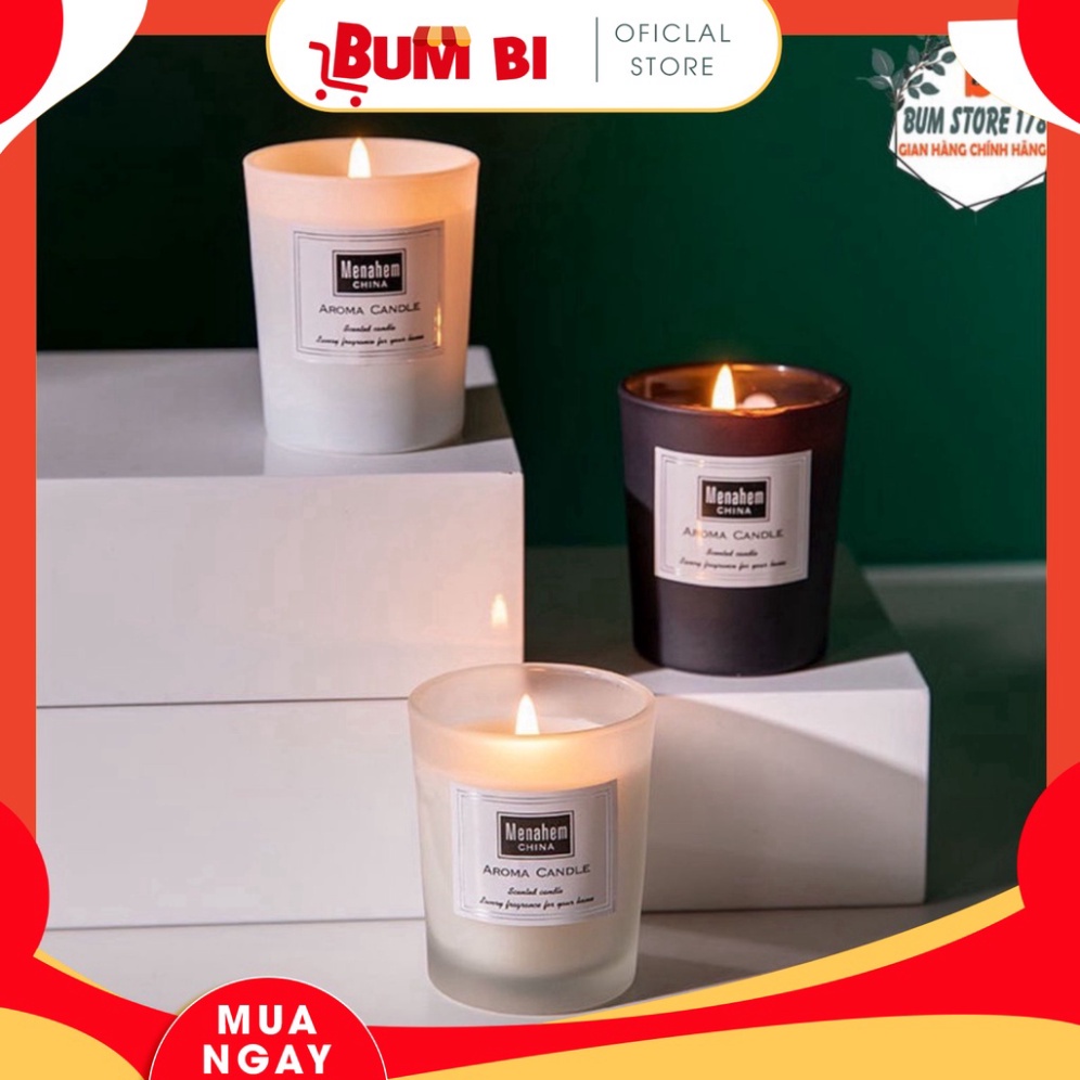 ✨ NẾN THƠM KHÔNG KHÓI, SÁP NẾN THƠM PHÒNG CAO CẤP MENAHEM - BUMBI