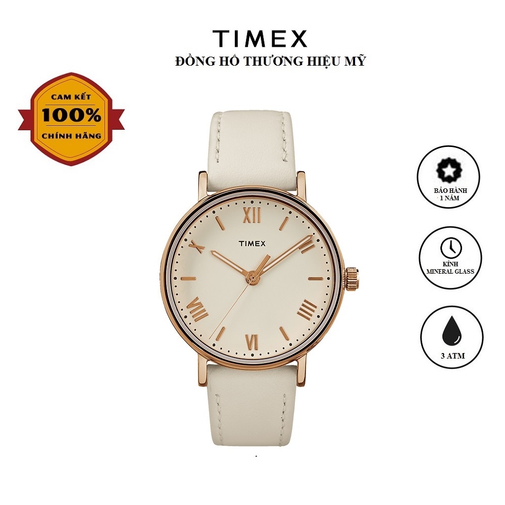 Đồng hồ Nữ Timex Southview 37mm TW2R28300 Dây Da - Chính Hãng