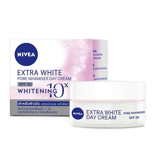 Kem dưỡng trắng da NIVEA Extra White se khít lỗ chân lông ban ngày& ban đêm (50ml)