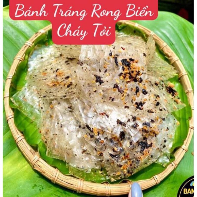 Bánh tráng rong biển cháy tỏi