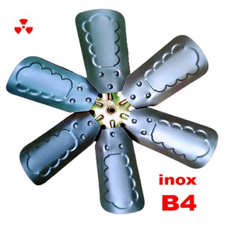 Cánh quạt inox 6 lá B4 công nghiệp cao cấp - thông gió, quạt lò , hút nhiệt bếp - quạt gió tuộc bin phát điện