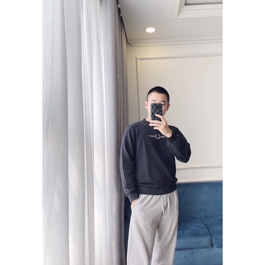 Áo nỉ thêu chữ FRED Đen-ghi | BigBuy360 - bigbuy360.vn