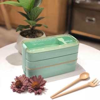 hộp cơm 3 tầng lúa mạch