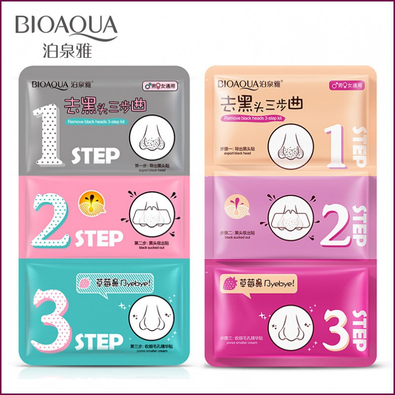 Set Lột mụn 3 miếng Bioaqua - Siêu Phẩm Lột Mụn Đầu Đen Mũi | BigBuy360 - bigbuy360.vn