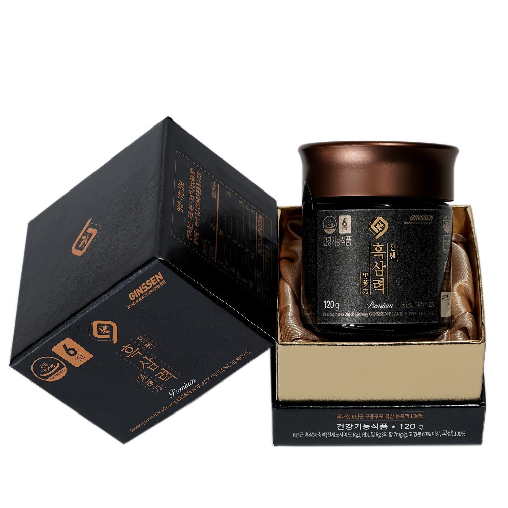 Cao Hắc Sâm Daedong Hàn Quốc 120g Cô Đặc 100% - Ginssen Black Ginseng Essence Premium 120g