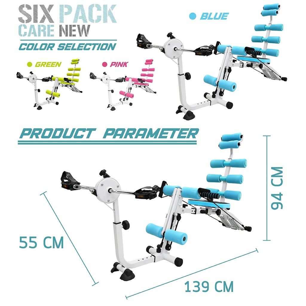 Professionall.gym19 - Tồn kho Ghế tập cơ bụng đa năng New Six Pack Care tập hơn 25 động tác 2023 ngẫu nhiên