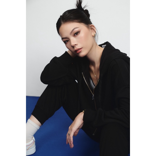 Áo khoác thun MAYBI kiểu lệch tà nhiều màu năng động cá tính