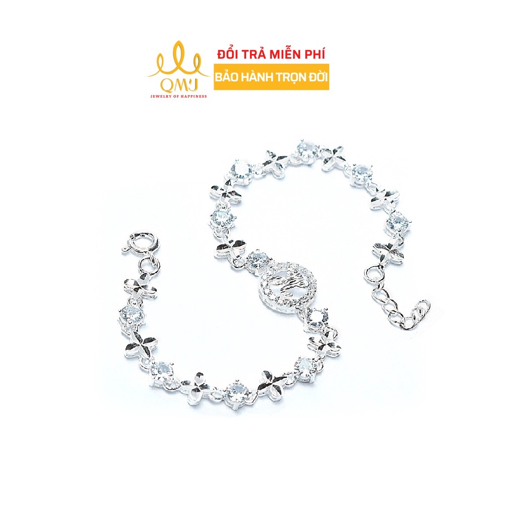 Lắc tay QMJ Gọi tên em khắc chữ bạc 925 cao cấp Q059