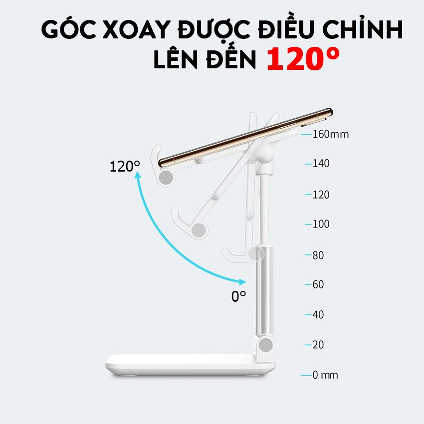 GIÁ ĐỠ ĐIỆN THOẠI, MÁY TÍNH BẢNG GẤP GỌN - Kệ Điện Thoại Để Bàn Có Thể Điều Chỉnh