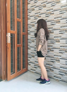 Áo sơ mi oversize caro