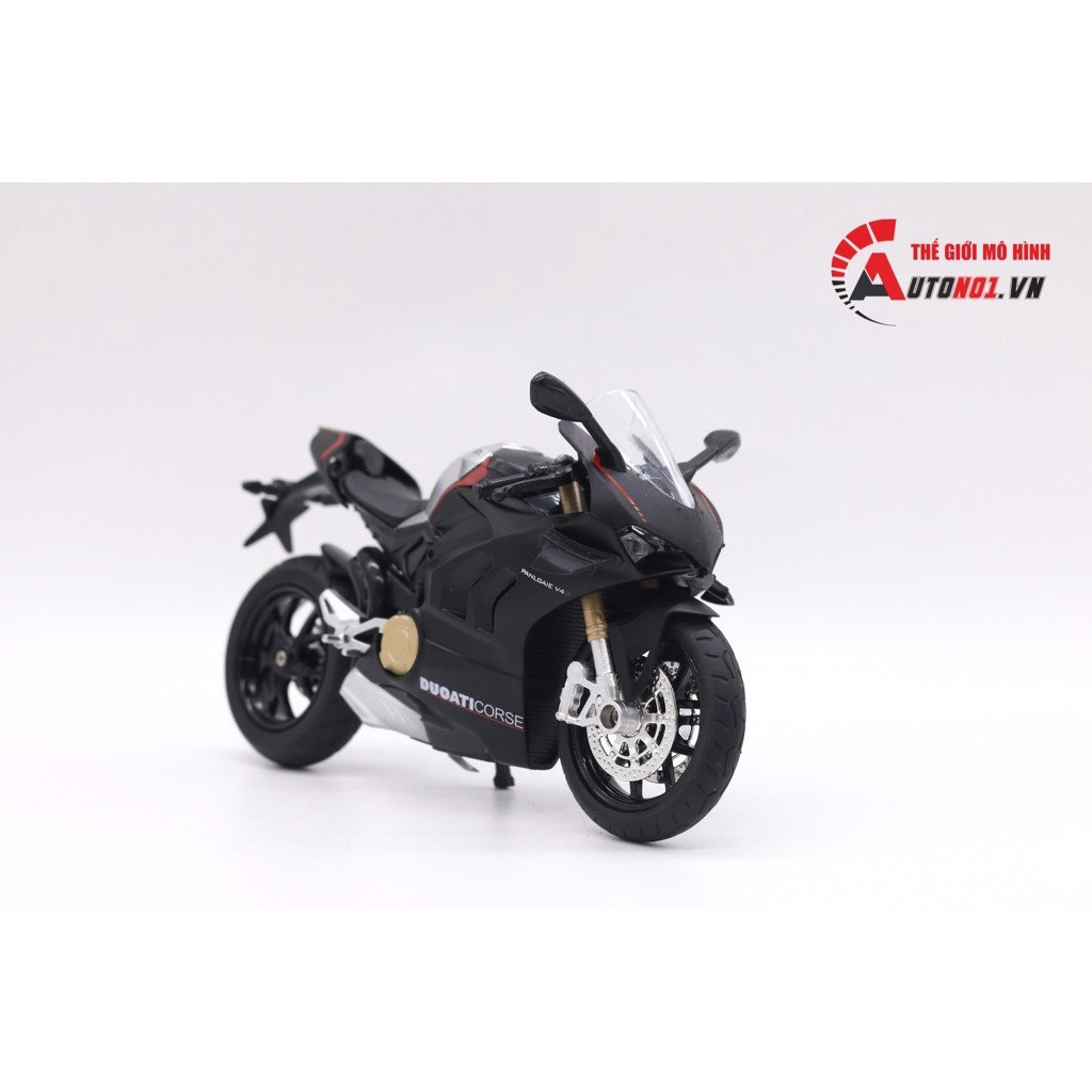 MÔ HÌNH DUCATI V4S BLACK 1:12 HUAYI ALLOY 7826