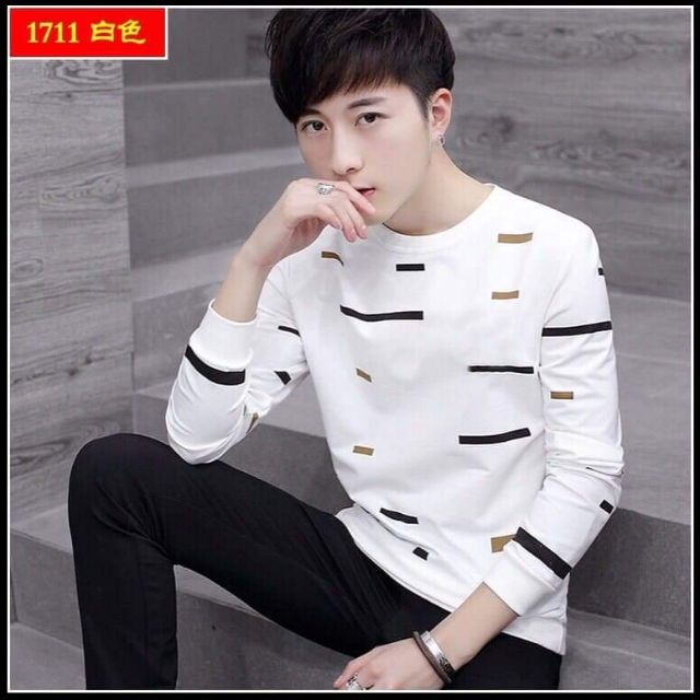 Áo thun nam tay dài trẻ trung 729343