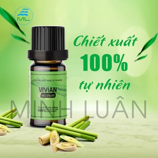 Tinh dầu sả chanh nguyên chất 100% Vivian có kiểm định chất lượng 10 ml