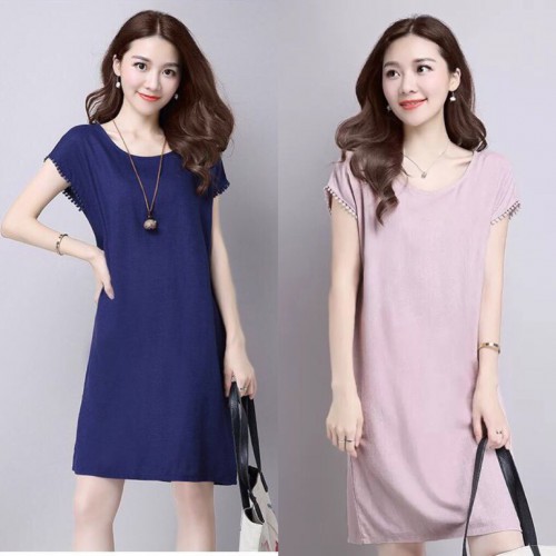 [Shopee trợ giá] ĐẦM SUÔNG TAY VIỀN REN TRÒN - DT667-135