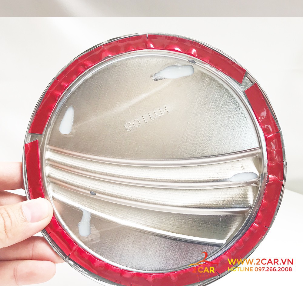 [Mã LIFEAU5SALE giảm 20k đơn 50k] Ốp Nắp Bình Xăng Xe Hyundai i10 Sedan 2014-2020 mạ crom cao cấp