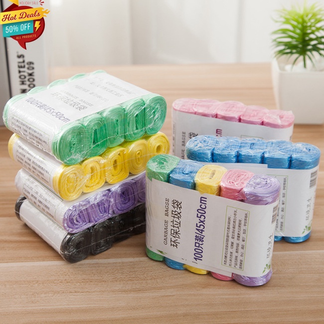 Bộ 5 cuộn túi đựng rác dùng một lần tiện dụng