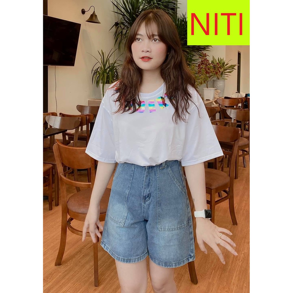 [ MUÔN VẺ ] QUẦN JEAN NGỐ LỬNG NỮ 2 TÚI TRƯỚC ĐĨA CHÉO FORM RỘNG LAI CUỐN MÀU XANH NHẠT SIÊU XINH CAO CẤP NITI CỰC PHONG