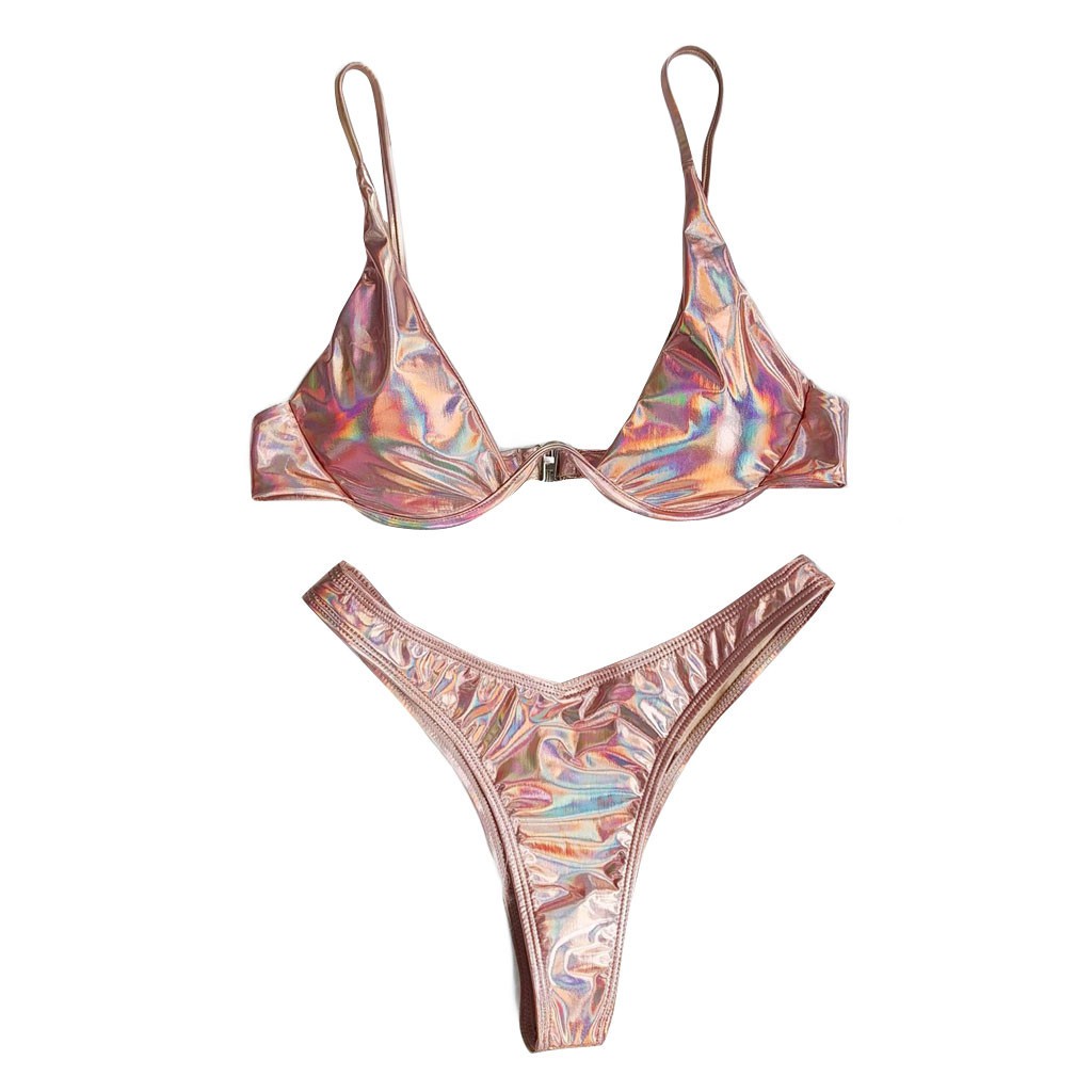 Bikini Nữ Màu Trơn Có Đệm Nâng Ngực | BigBuy360 - bigbuy360.vn