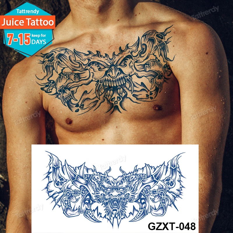 Jus Mực Lâu Dài Chống Thấm Nước Temporaire Hình Xăm Miếng Dán Cánh Rồng Thiên Thần Giả Tatoo Ngực Lưng Cánh Tay Hình Xăm Cho Bé Gái Người Phụ Nữ ManFashion Phụ Kiện 2024