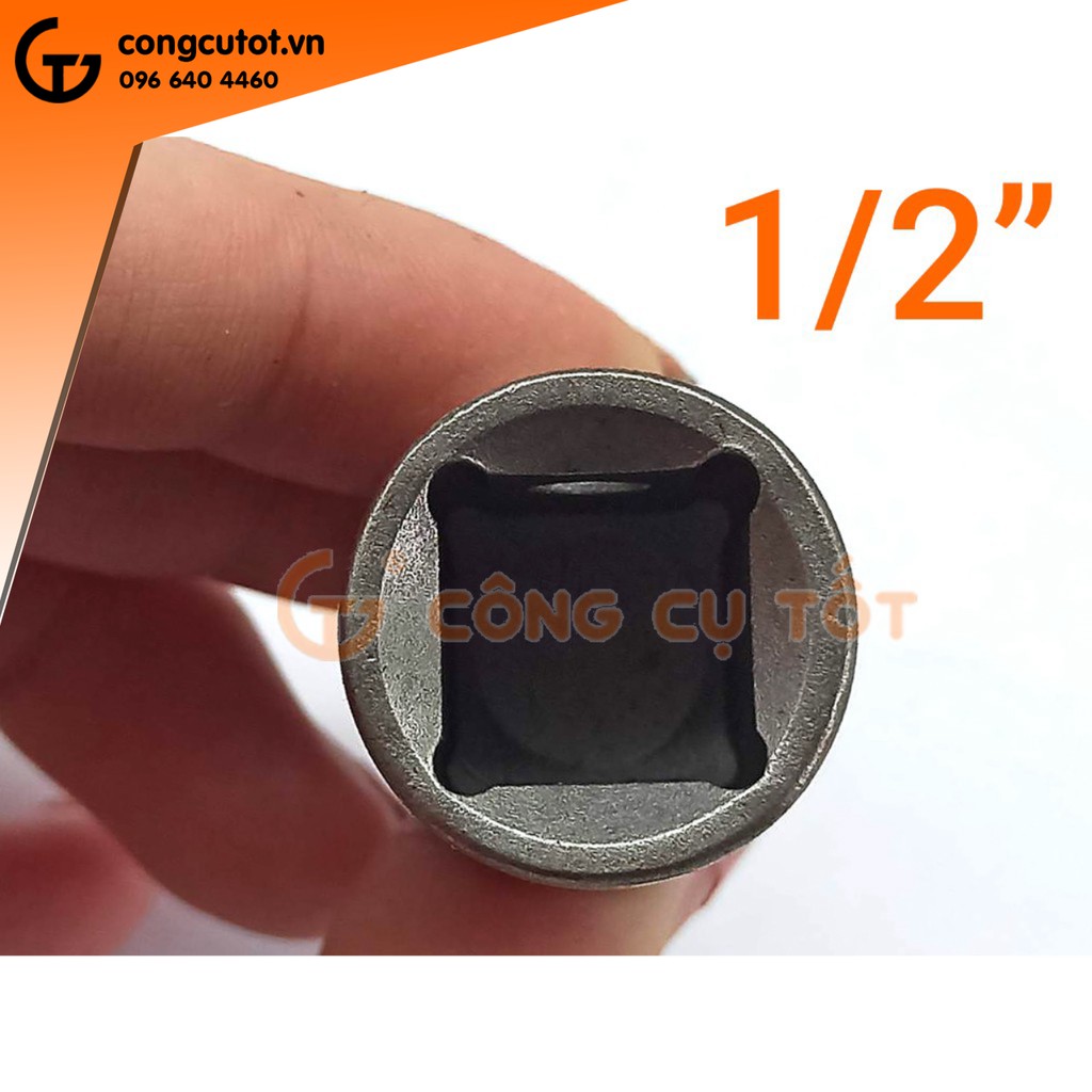 Đầu chuyển súng bắn ốc thành máy khoan - Tuýp mũi ren 1/2 ra M13 Chốt Chuyển BuLong Sang Khoan Ren