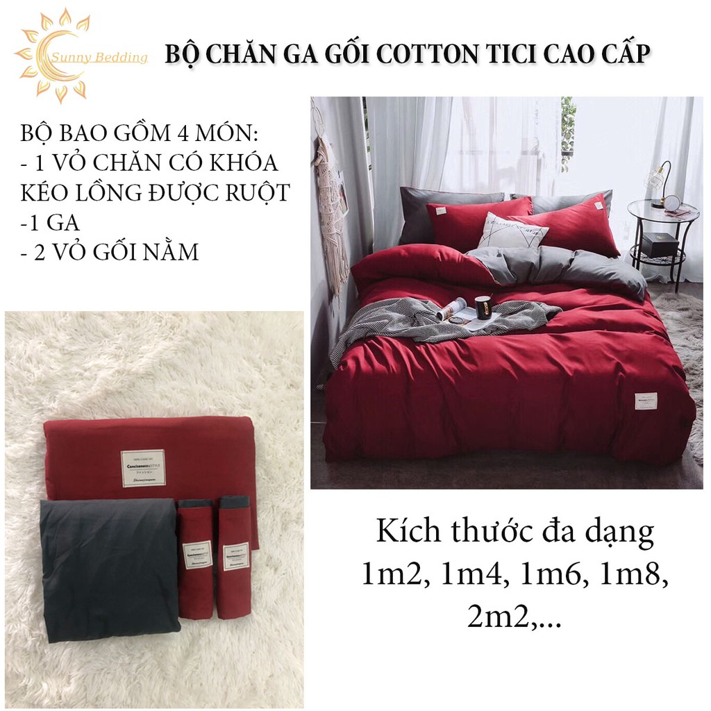 chăn ga gối cotton -TC SUNNYBedding đủ kích thước trải nệm♥️cực đẹpi♥️drap giường