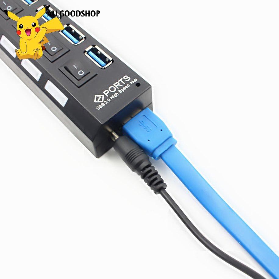 BỘ CHIA 7 CỔNG USB HUB 3.0 CÓ CÔNG TẮC-USB Expansion Splitter